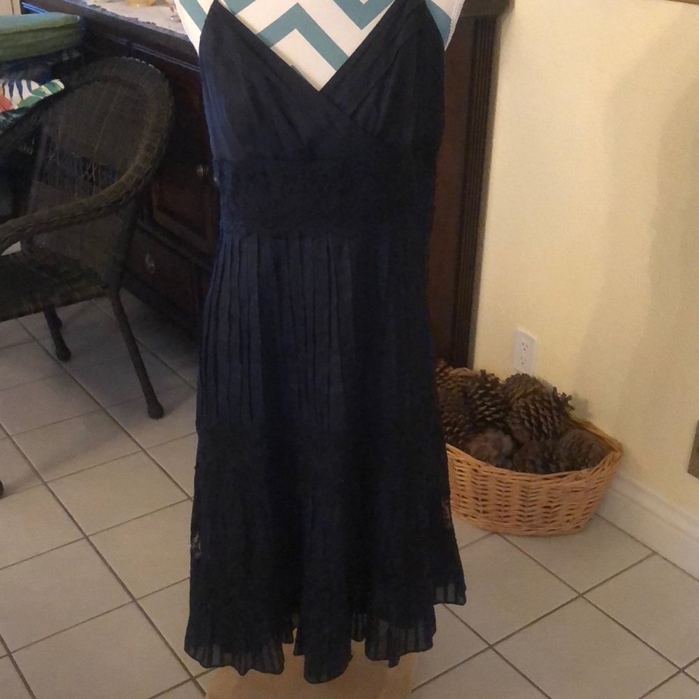 Ann Taylor Black Dress with Straps